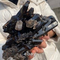 940g Top Natural Smoky Quartz Cluster Cristal Minéral Spécimen Guérison