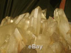 Aaaa +++ 17315g Natural Belle Citrine Jaune Quartz Cristal Cluster Guérison