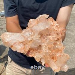 Agrégat de cristaux de quartz naturel blanc cristal 1910G spécimen minéral de guérison
