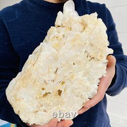 Agrégat naturel de cristaux de quartz clair de guérison, spécimen minéral de 4880g