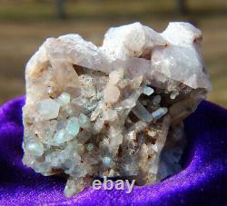 Ajoite À Quartz Cluster Crystal Messina Copper Mine
