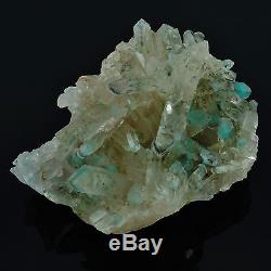 Ajoite Dans Quartz Phantom Crystal Cluster 389 Grammes 4.20 Messina Mine, S. Afrique