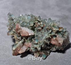 Ajoite In Quartz 3.97 Pouces. Flacon De Cristal Naturel 57 Lb Namibie