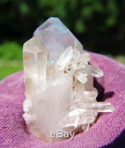 Ajoite In Quartz Crystal Cluster Afrique Du Sud