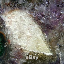 Amethyst Mini Cathédrale Geode Grotte Naturelle Cristal De Quartz Cluster 1160g 17.5cm