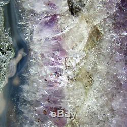 Amethyst Mini Cathédrale Geode Grotte Naturelle Cristal De Quartz Cluster 1160g 17.5cm