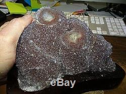 Amethyst / Quartz Crystal Cathedral Cluster Geode Uruguay Stalactites Bases