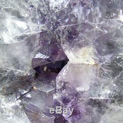 Améthyste Mini Cathédrale Geode Cave Groupe De Cristal De Quartz Naturel 1118g 17cm