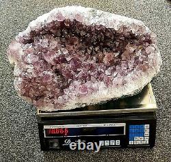 Améthyste Quartz Cristal Cluster Géode Grande Guérison Minérale Naturelle Brute 18,9kg