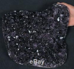 Améthyste Quartz Crystal Cluster Plaque Polie 17 Livres 14x12x7 Violet