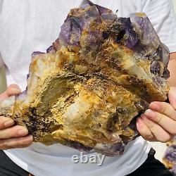 Améthyste naturelle en grappe, cristal de quartz violet, spécimen rare de minéral, poids de 9920g