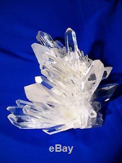 Arkansas Quartz Crystal Cluster Beauitful, Collecteur Pièce Lqqk