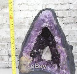 Belle Aaa + Améthyste Cristal Quartz Cluster Géode Cathédrale 36.9 Lb