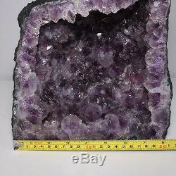 Belle Cathédrale Améthyste Cristal Quartz Cluster Geode 17 Lb