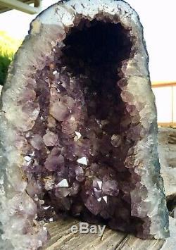 Big Amethyst Geode Crystal Cluster Agate Polie Cathédrale Jante