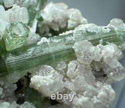 Bouquet de cristaux de tourmaline de 186 gr. bien formés et bien terminés sur matrice @AFG