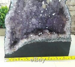 Cathédrale Geode Geode George Quartz En Cristal Améthyste Grand Qualité 18.70 Lb (ac135)
