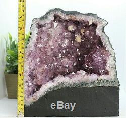 Cathédrale Geode Geode George Quartz En Cristal Améthyste Grand Qualité 18.70 Lb (ac135) E