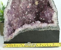 Cathédrale Geode Geode George Quartz En Cristal Améthyste Grand Qualité 18.70 Lb (ac135) E