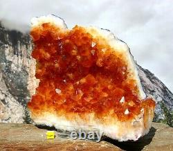 Citrine Quartz Grand Cristal Cluster Natural Raw Healing Mineral Druzy 2820g
