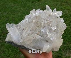 Clear Cluster Crystal Quartz 100% Naturel De L'arkansas Youtube Documenté