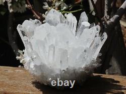 Cluster De Cristal De Quartz Clair Naturel De Haute Qualité 544g Brut Et Rugueux