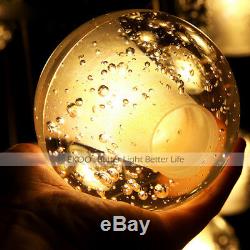 Cluster Pendentif Led Moderne G4 Bubble Boule De Cristal Plafond De Lumière Blanc Chaud