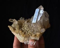 Cluster Quartz Phantom Himalayan Crystal / Mineral 120x70mm, Qualité Extra