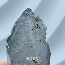 Cluster de cristaux naturels de diamant Herkimer à double pointe de première qualité H321