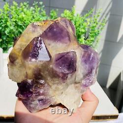 Cluster naturel d'améthyste - Cristal de quartz violet - Échantillon rare de minéral de spécimen 1312g