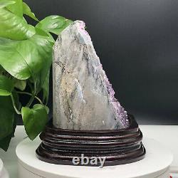Cluster naturel d'améthyste de 4,15 lb spécimen de cristal de quartz de guérison reiki-YKA197