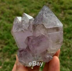 Cristal De Quartz Améthyste, Inclusions D'hématite Rouge Provenant De Purple Heart Mine