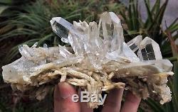 Cristal De Quartz Clair Himalayan / Minéral 180x170mm, Qualité Extra Rare