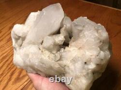 Cristal Naturel Quartz Cluster Mineral Specimen 7 Lbs. Sources Chaudes Ar