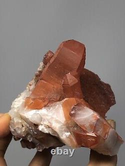 Cristal de quartz rouge en grappe pointue Maroc 13.9oz N37