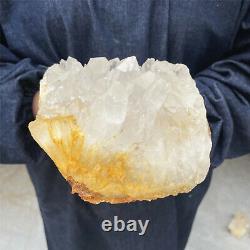 Échantillon de spécimen en cristal de quartz blanc naturel TOP de 4,05 livres pour la guérison reiki AB1491.