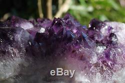 Énorme Améthyste Cristal Cluster XL Violet Brésil Quartz Plus De 2kgs Vente Gratuit Post