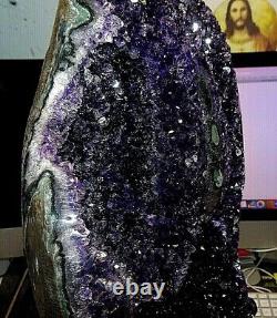 Énorme Améthyste Crystal Cluster Geode Uruguay Cathedral Stalactite Bases Stan
