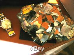 Énorme Goethite Cristal Cluster, Belle Salut Luster Or Goethite, Pérou