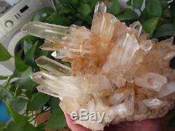 Énorme! Groupe En Cristal De Quartz Transparent Naturel 2710g H1