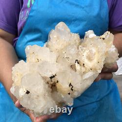 Exemplaire minéral de cristal de quartz naturel clair pesant 3690g