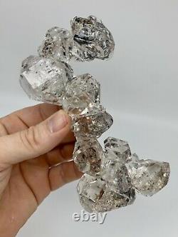 Fine Ny Herkimer Diamond Crystal Cluster, 30+ Crystals, Record Keeper, Esthétique