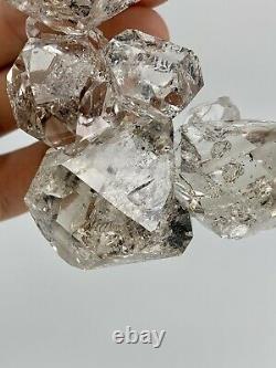 Fine Ny Herkimer Diamond Crystal Cluster, 30+ Crystals, Record Keeper, Esthétique