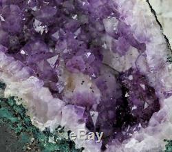 Gorgeous Qualité Améthyste Cristal Quartz Catégorie Geode Cathédrale 14.90 Lb