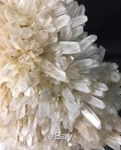 Graines De Quartz Fumé Et Citrine Natural Crystal Cluster 1.557 KG - Bulgaria + Stand