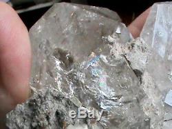 Grand 180x130x62 MM Nyc Herkimer Diamant Quartz Cristal Chaîne Pochette Cluster El1