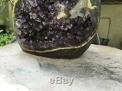 Grand Améthyste Uruguayen Geode Cluster Quartz Crystal Agate