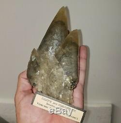 Grand Calcite Cristal Cluster Chalcopyrite Phantoms Sweetwater Mine Missouri