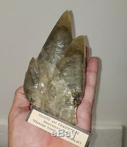 Grand Calcite Cristal Cluster Chalcopyrite Phantoms Sweetwater Mine Missouri