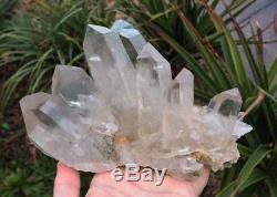 Grand Cristal De L'himalaya Cluster Quartz Clair / Minéral 200x130mm, Qualité Extra
